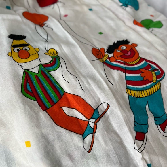 1980s - 1990s Jim Henson Sesame Street curtains, set of 2 , made in Canada - Picture 5 of 16